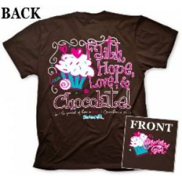 T-Shirt: Chocolate MEDIUM - Cherished Girl